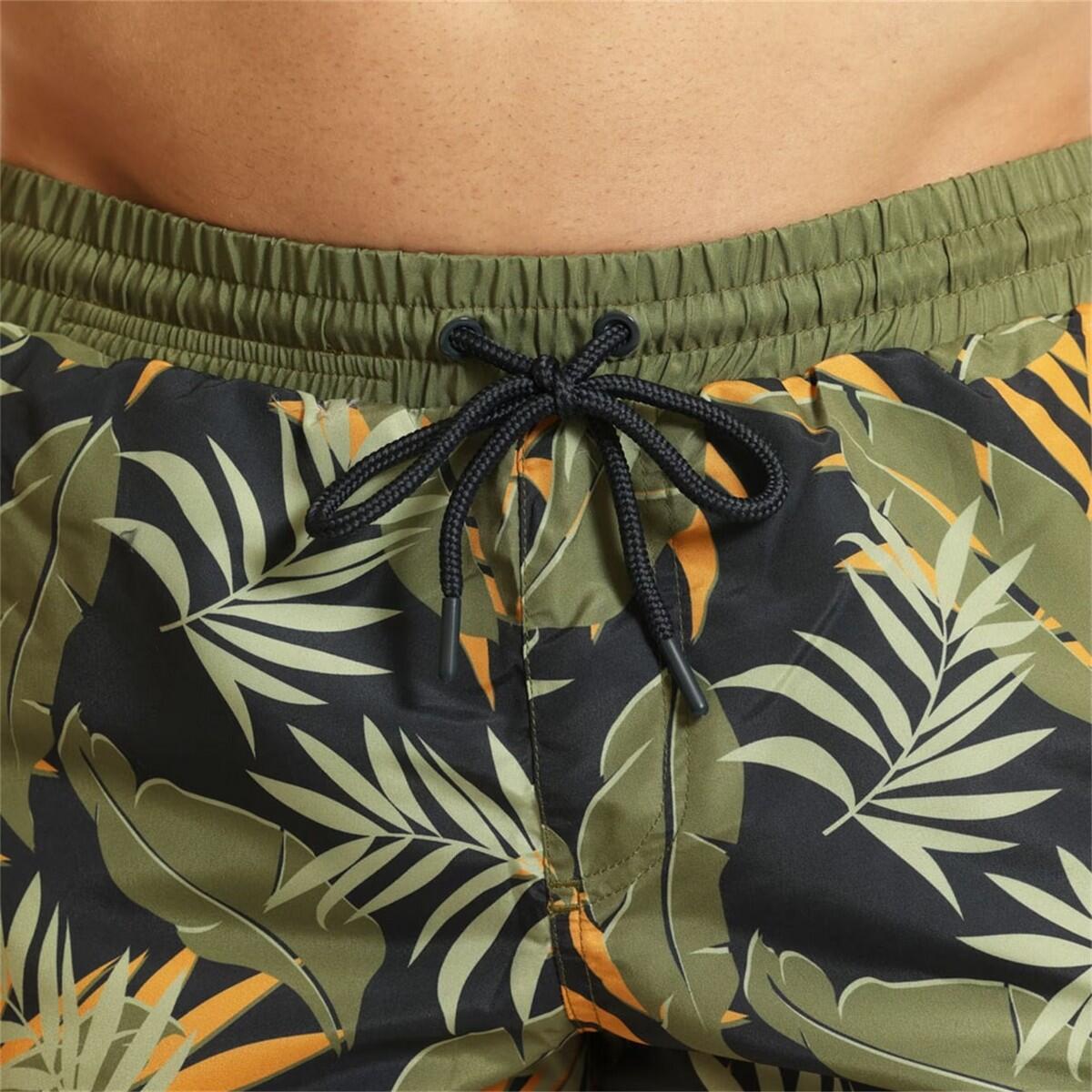Short De Bain Homme (Bleu Marine / Vert) 4/4