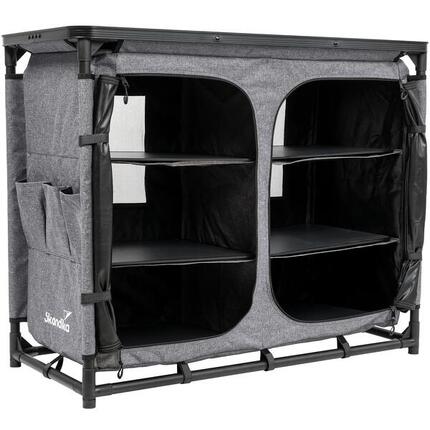 Campingschrank Ruoka - Hochschrank - Stecksystem ohne Werkzeug - Campingküche