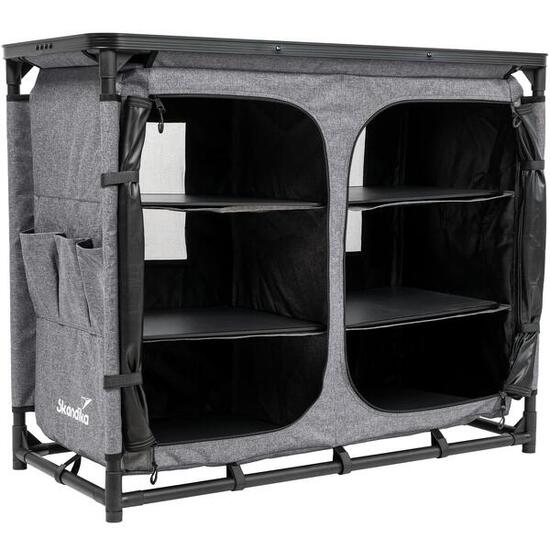 Campingschrank Ruoka - Hochschrank - Stecksystem ohne Werkzeug - Campingküche