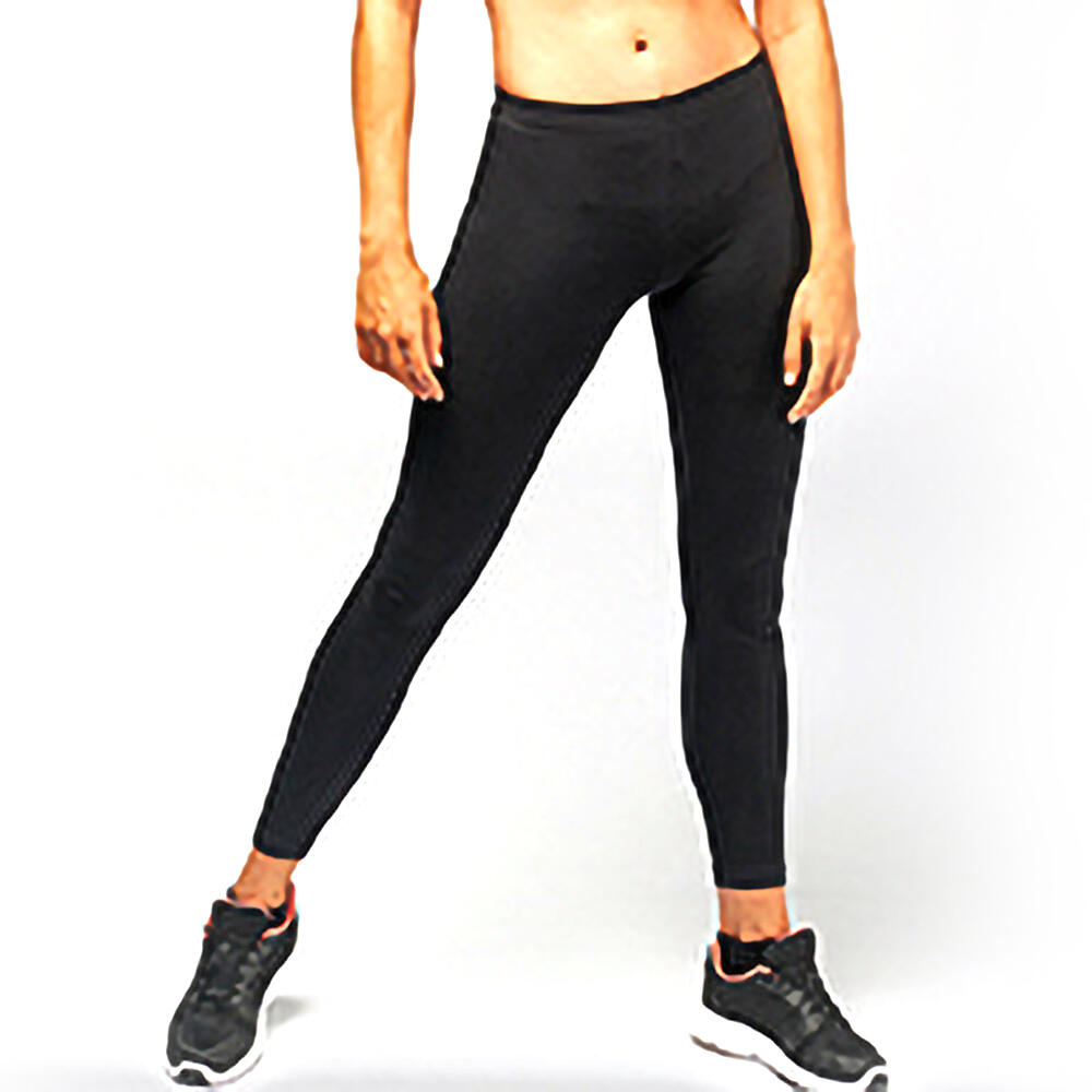 Leggings De Sport Élastiqué Femme (Noir) 3/3