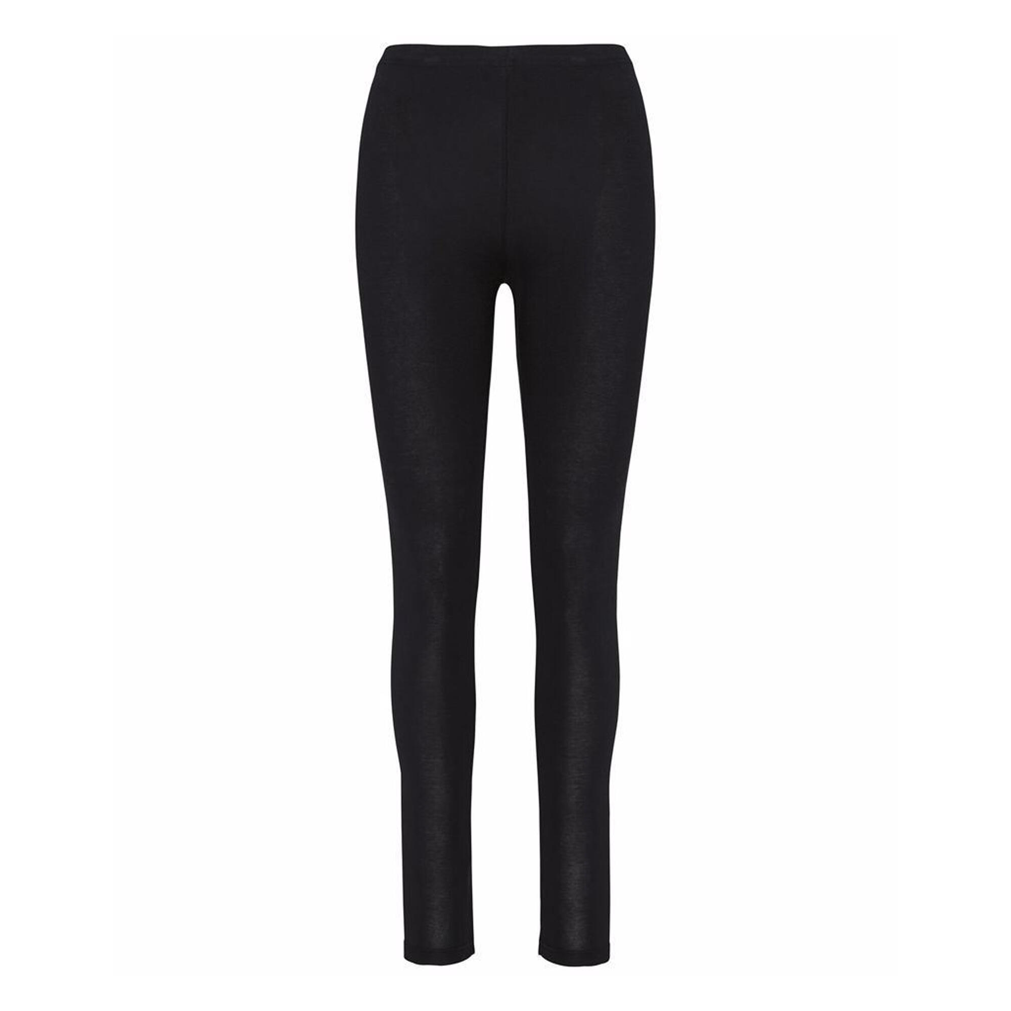 Leggings De Sport Élastiqué Femme (Noir) 2/3