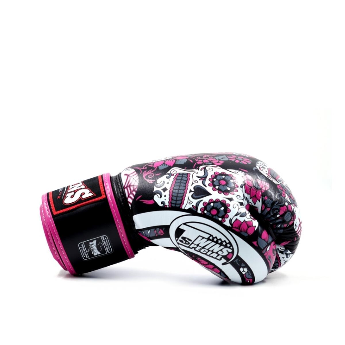 Boxerské rukavice TWINS SPECIAL FBGVL3-53 SKULL 3/4