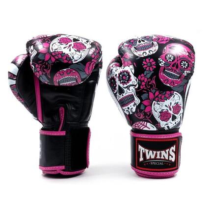 Boxhandschuhe Twins BGVL3 Skull Rot – 10oz