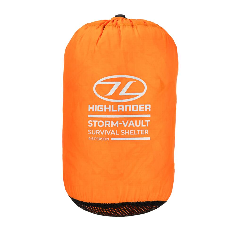 Noodtent Storm Vault Survival Shelter 4-5 persoons - Oranje 2/5