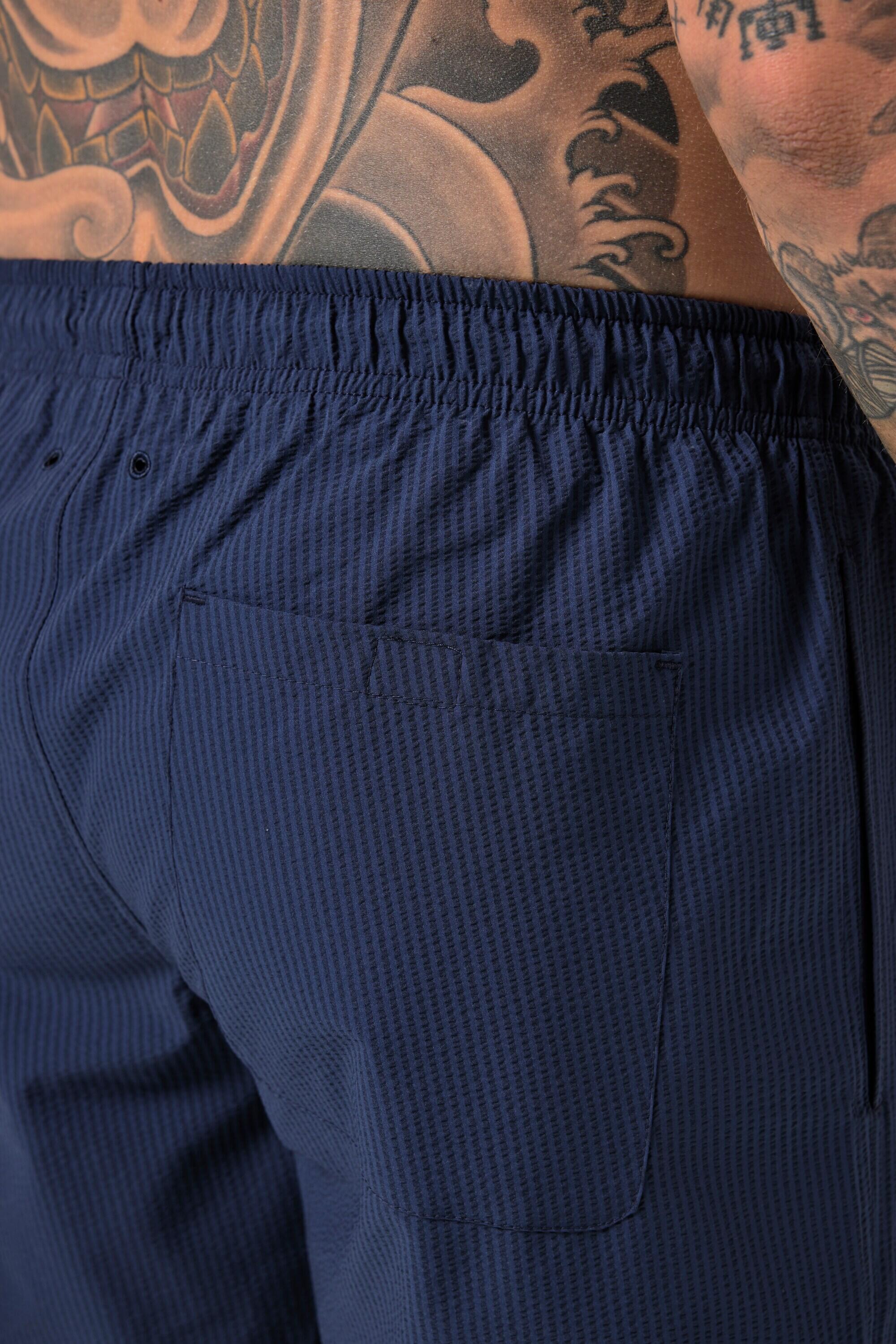 Heren zwemshorts beachwear seersucker-structuur QuickDry elastische tailleband 3/6