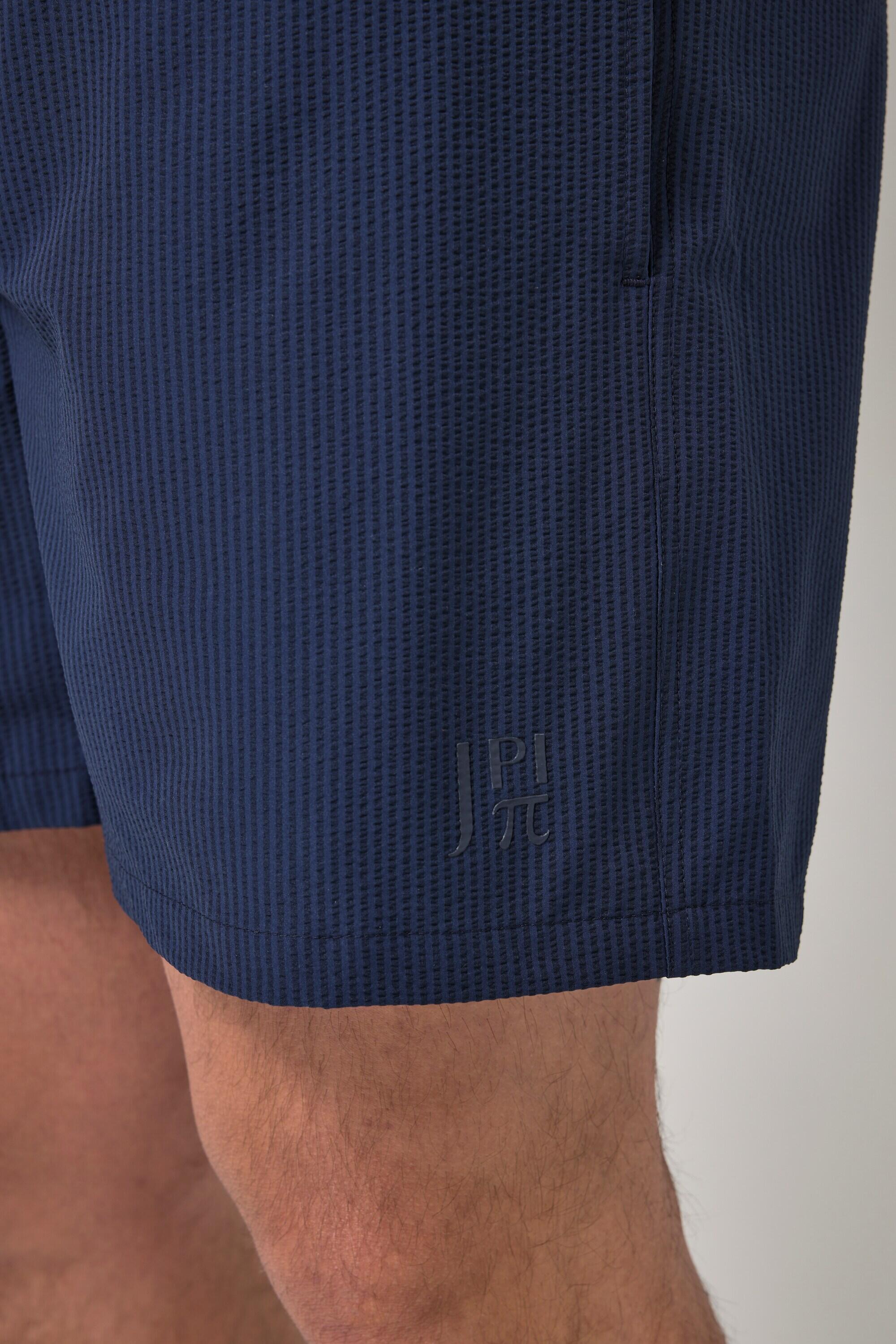 Heren zwemshorts beachwear seersucker-structuur QuickDry elastische tailleband 4/6