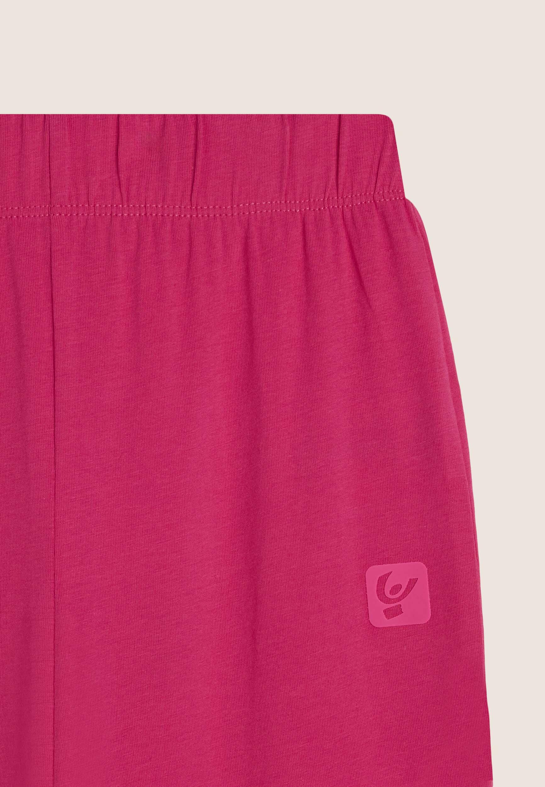 Leggings wide leg bambina con logo tono su tono 3/3