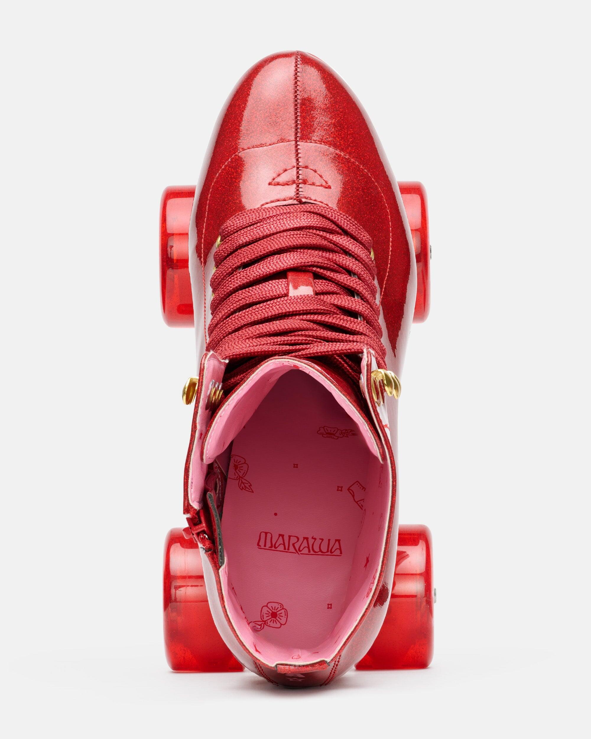 Impala Marawa High Heel Skate - Marawa Red Glitter 3/6