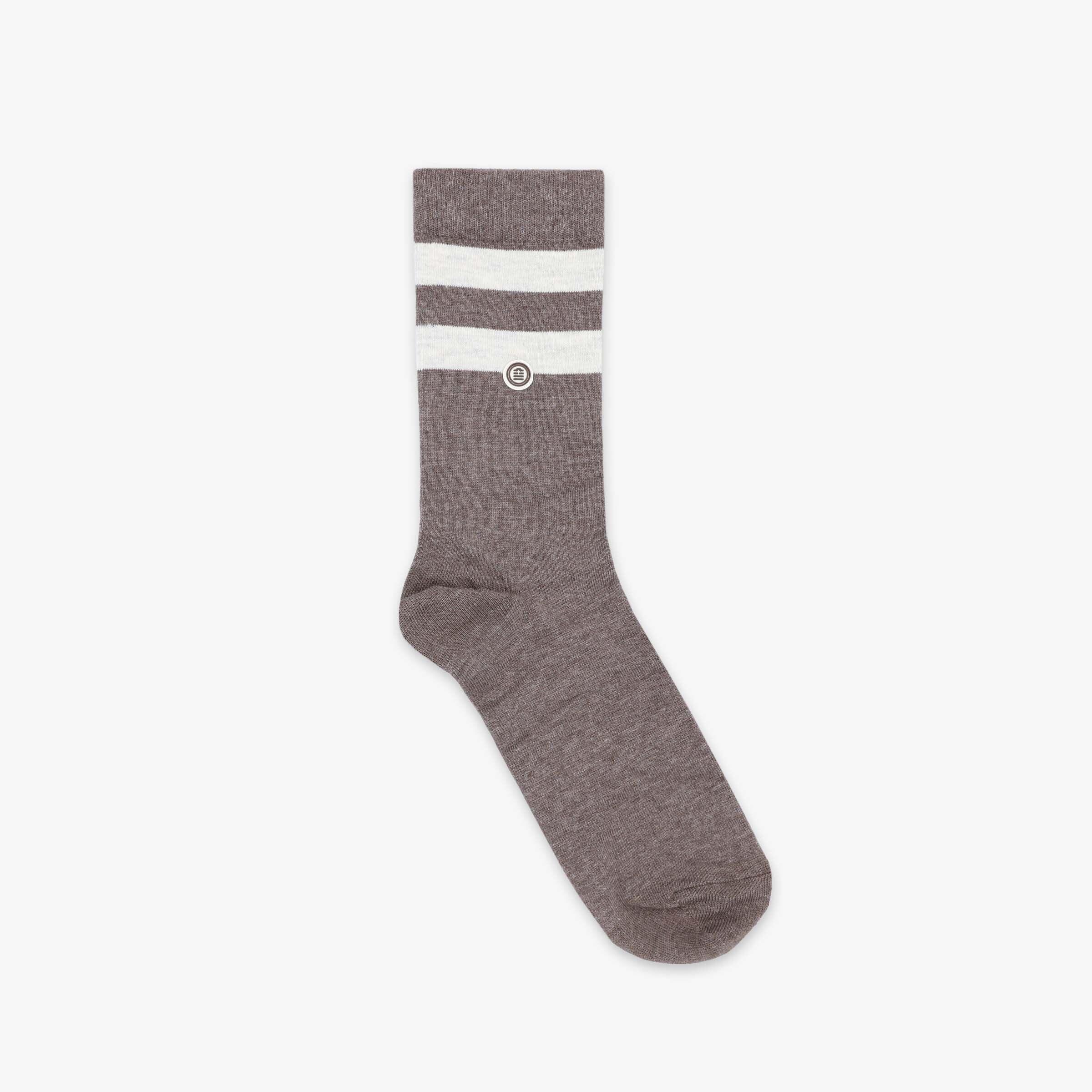 Pack 3 paires de chaussettes unies et rayées bleues 4/4