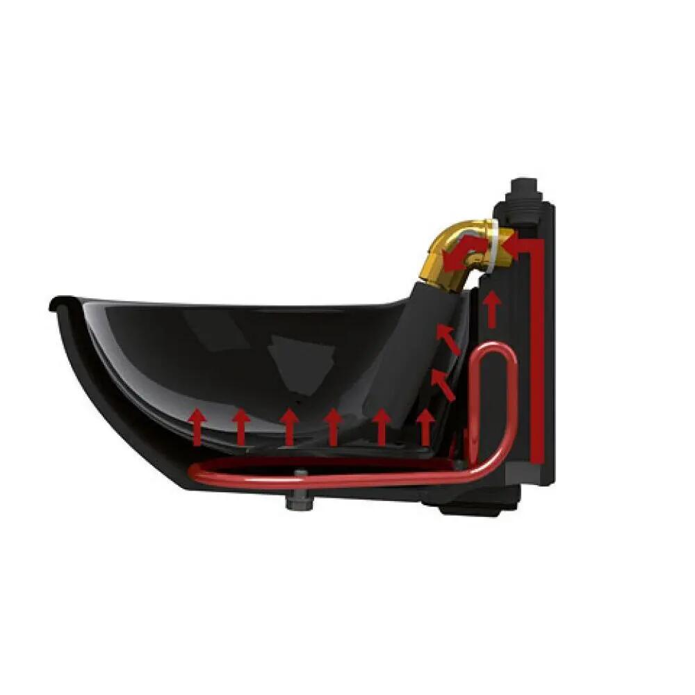 Trogolo riscaldato con attacco da 1/2" Kerbl H10 50W 2/4