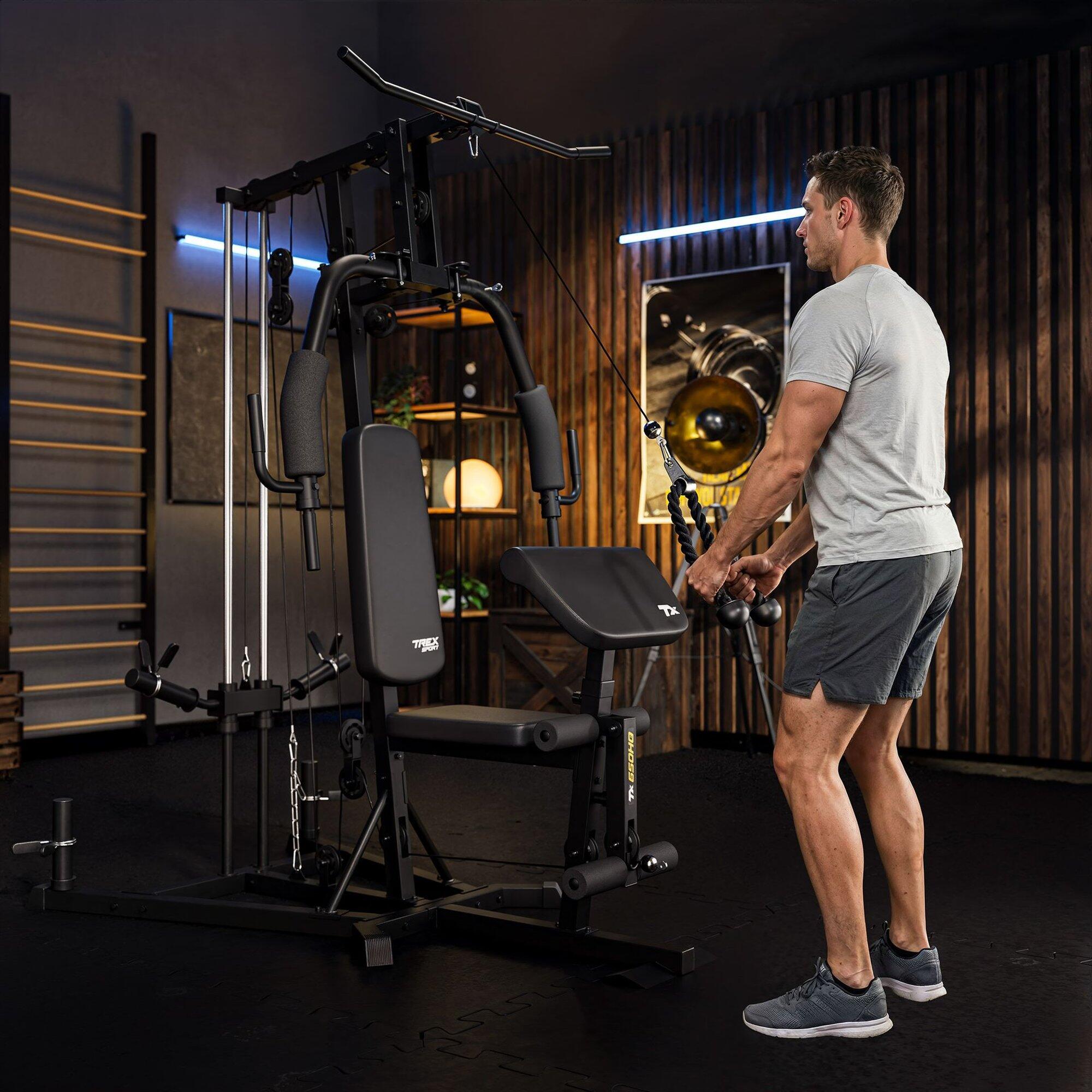 Multigimnasio Trex Sport TX-650HG con polea para entrenamiento en casa 3/7
