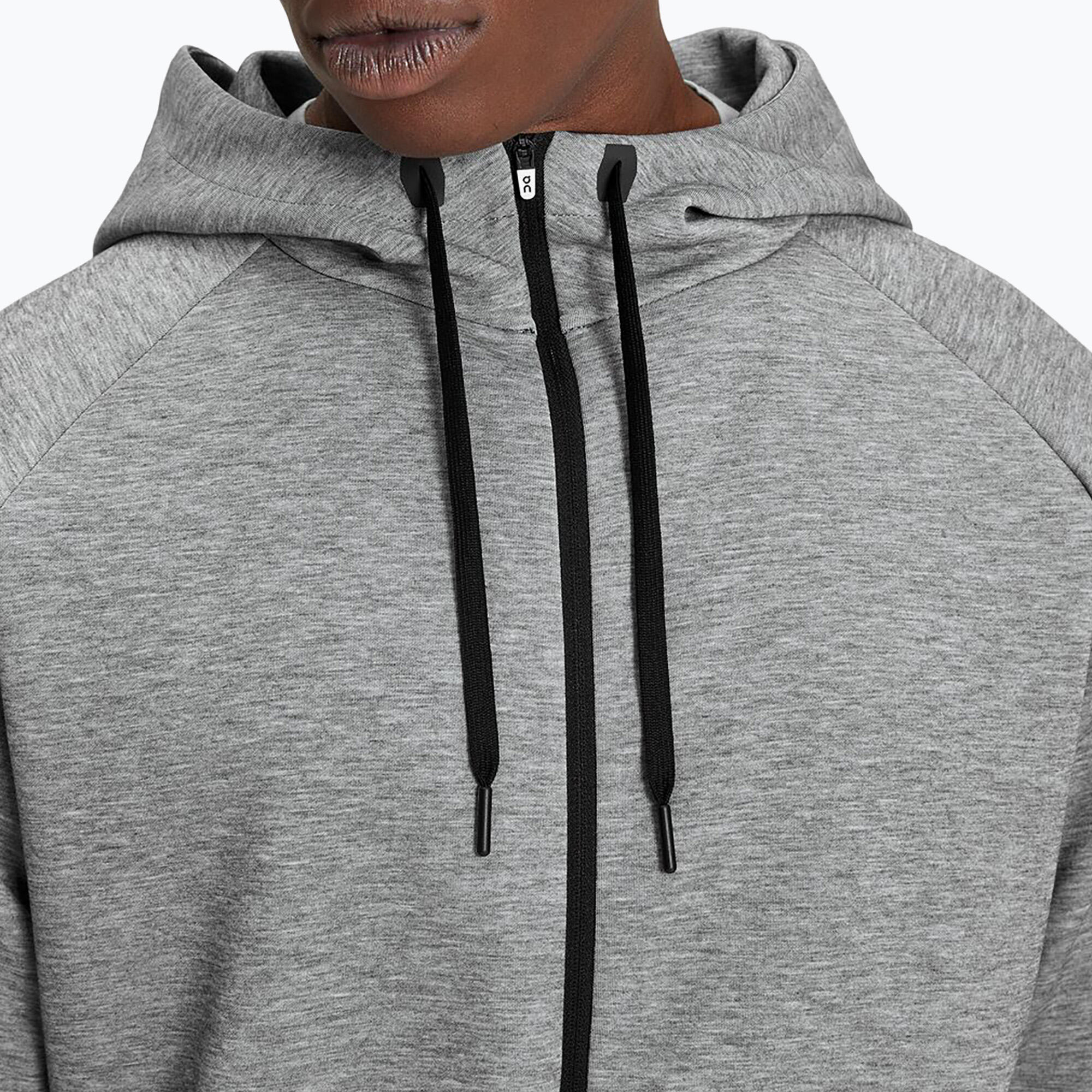 -RUNNING REISSVERSCHLUSS HOODIE GRAU HERREN 3/6
