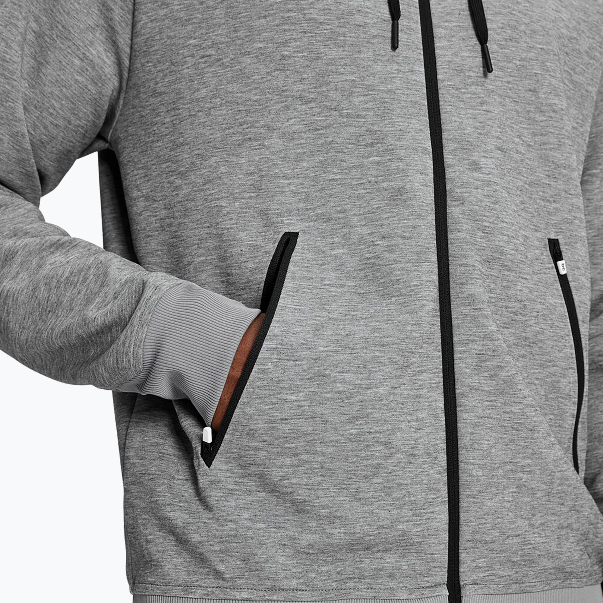 -RUNNING REISSVERSCHLUSS HOODIE GRAU HERREN 5/6