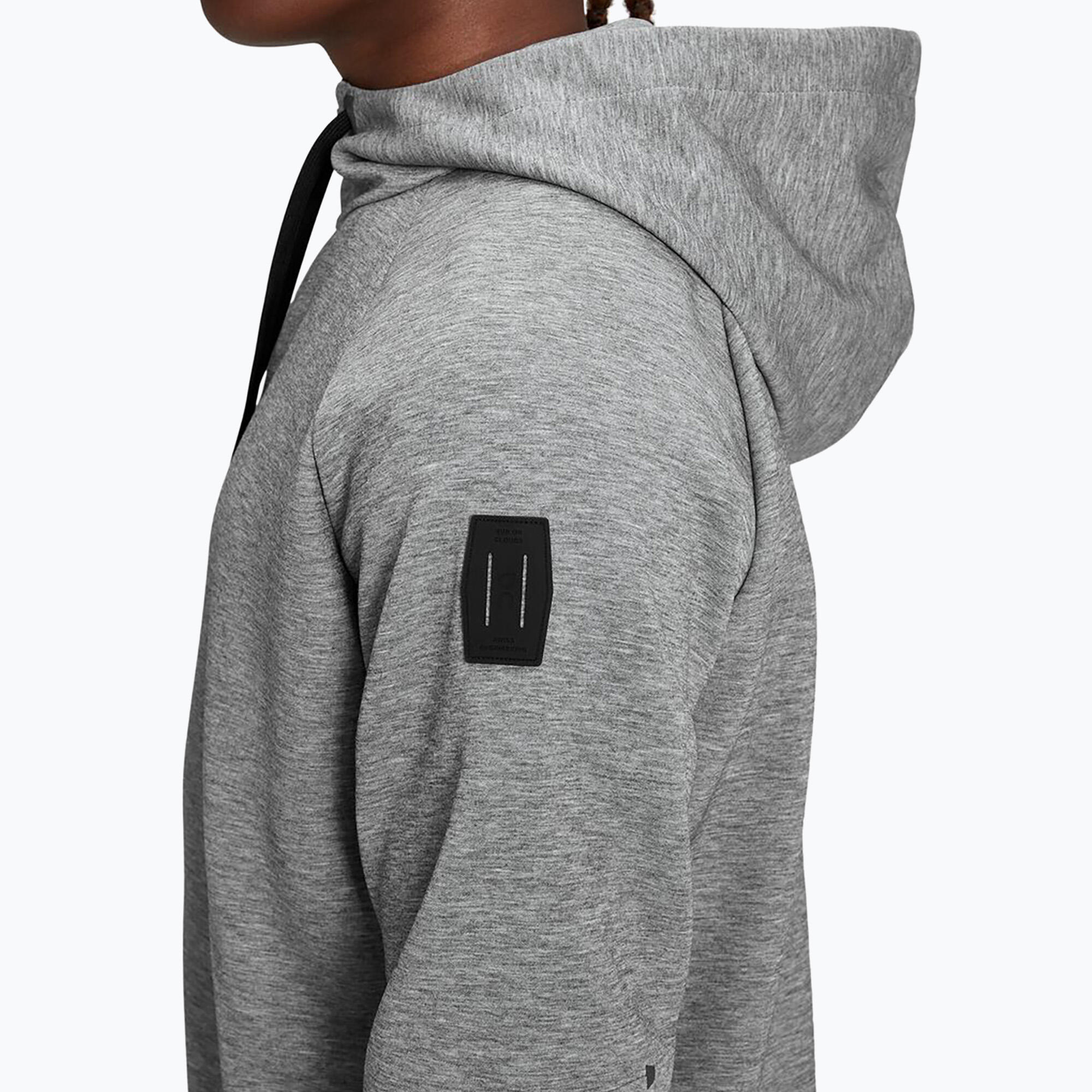 -RUNNING REISSVERSCHLUSS HOODIE GRAU HERREN 4/6