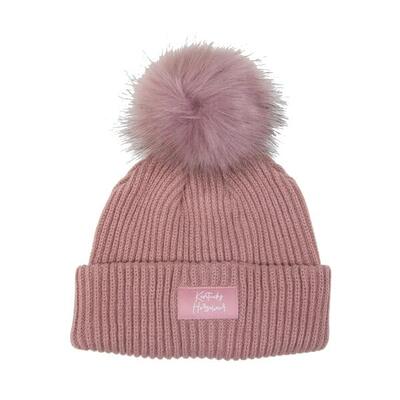Dames muts met pompon kentucky