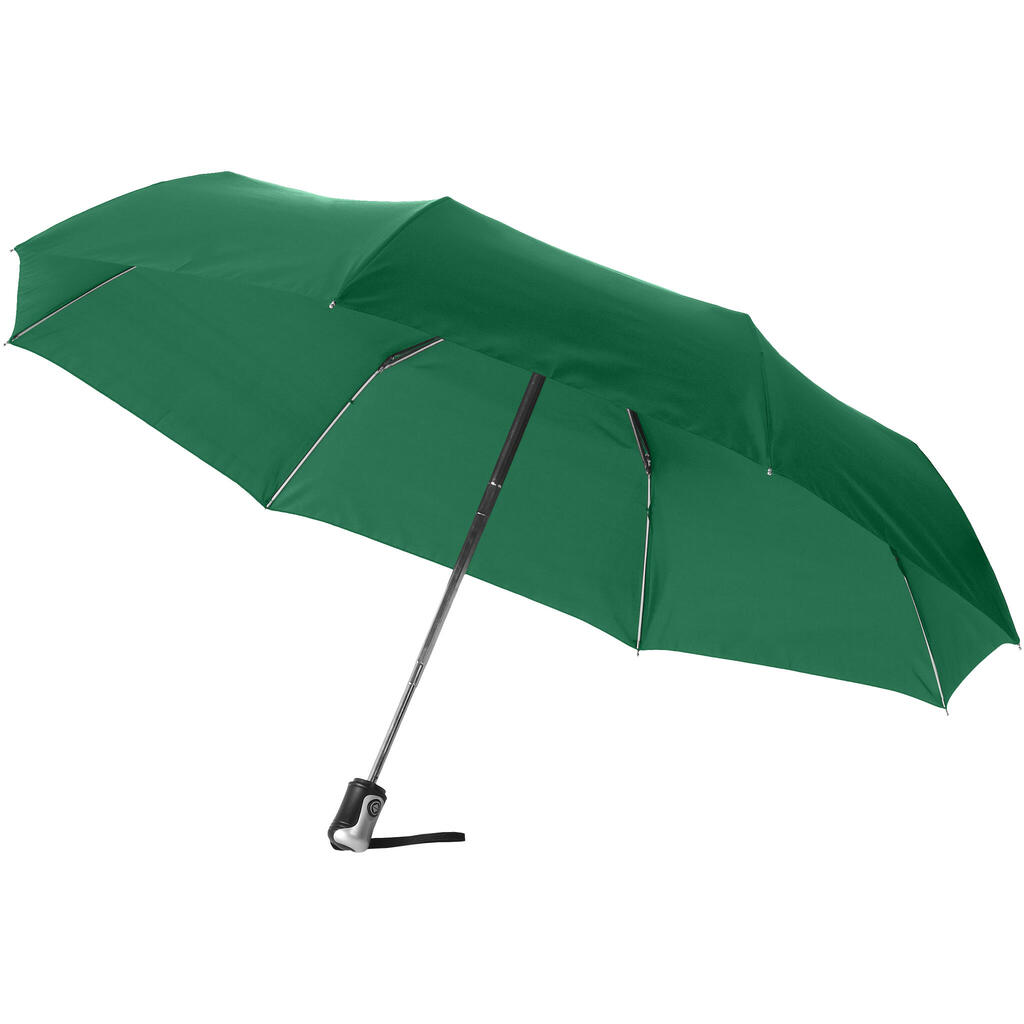21.5in Alex 3Section Auto Open And Close Umbrella (Green)