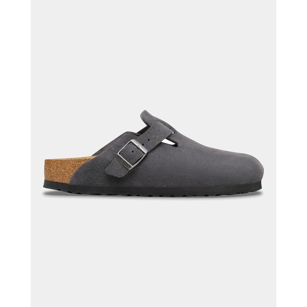 Birkenstock Boston - Charcoal Suede 2/6