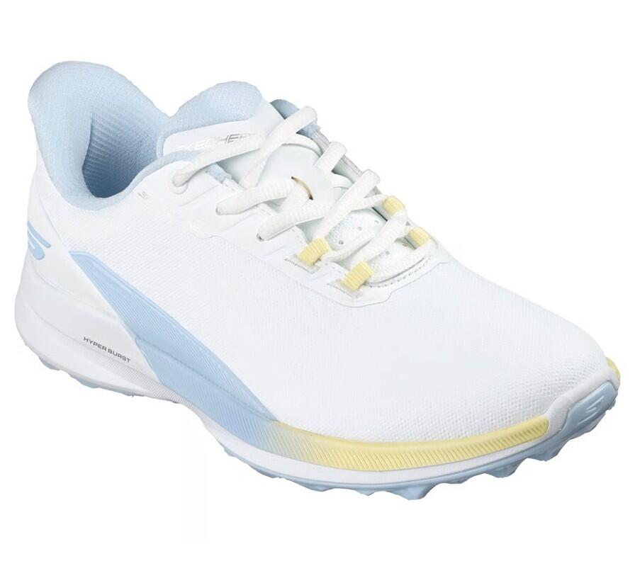 Sapatilhas de golfe Skechers Pure SI para mulheres, brancas 4/5