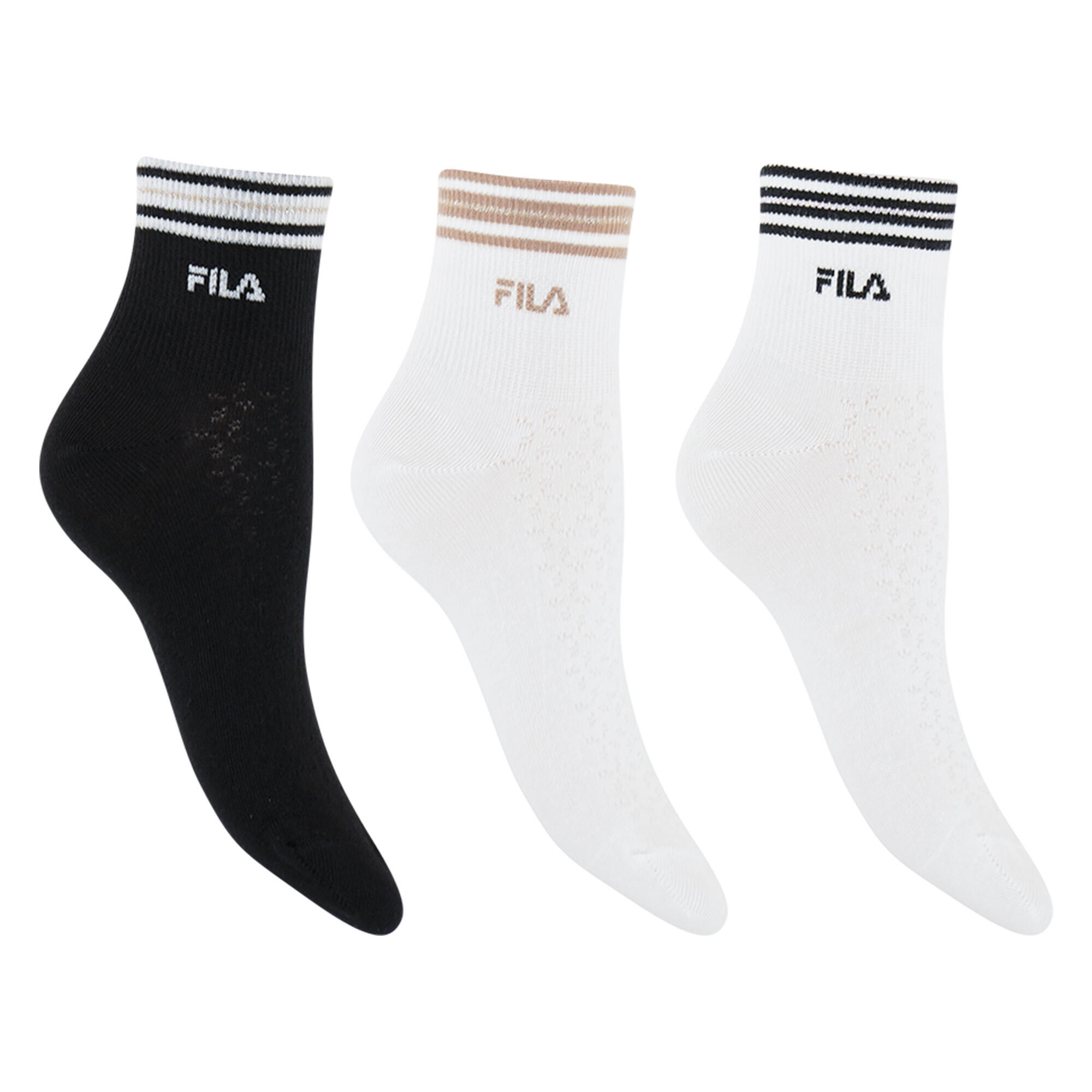 WOMAN QUARTER SOCKS 3 PACK 1/5