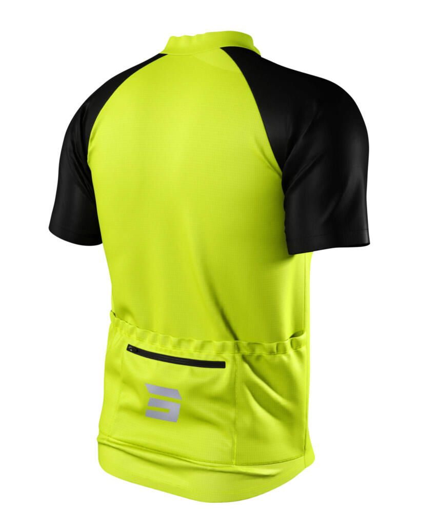 Camisola de Manga Curta Shot Unlimited Zip Amarelo 2/5