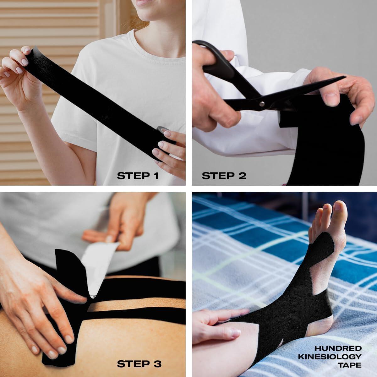 Kinesiologie-Tape, 5 m, vorgeschnittenes Klebeband 3/6