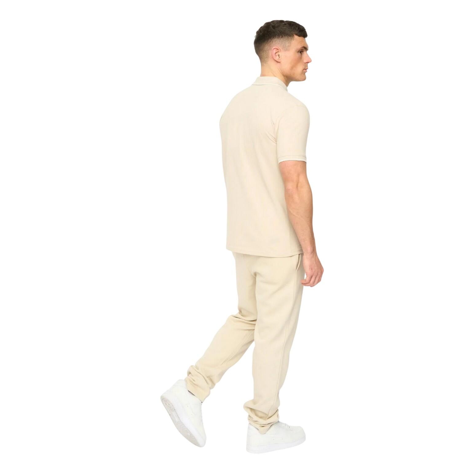 "Crufton" Poloshirt für Herren Helles Steingrau 3/4