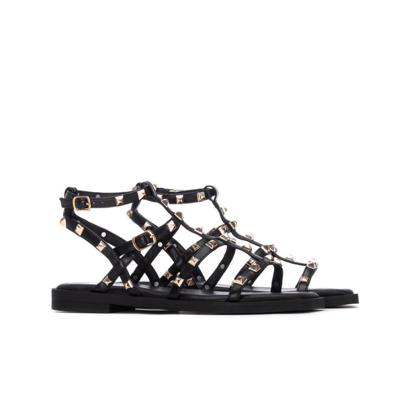 Platte Sandalen Dames Xti  Zwart 3/4