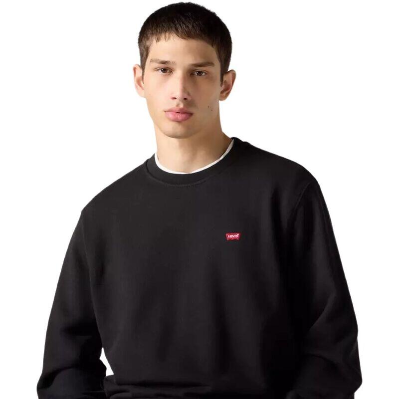 Sudadera Negra Levis The New Original HM Mineral Black Suave Y Clásica 3/7