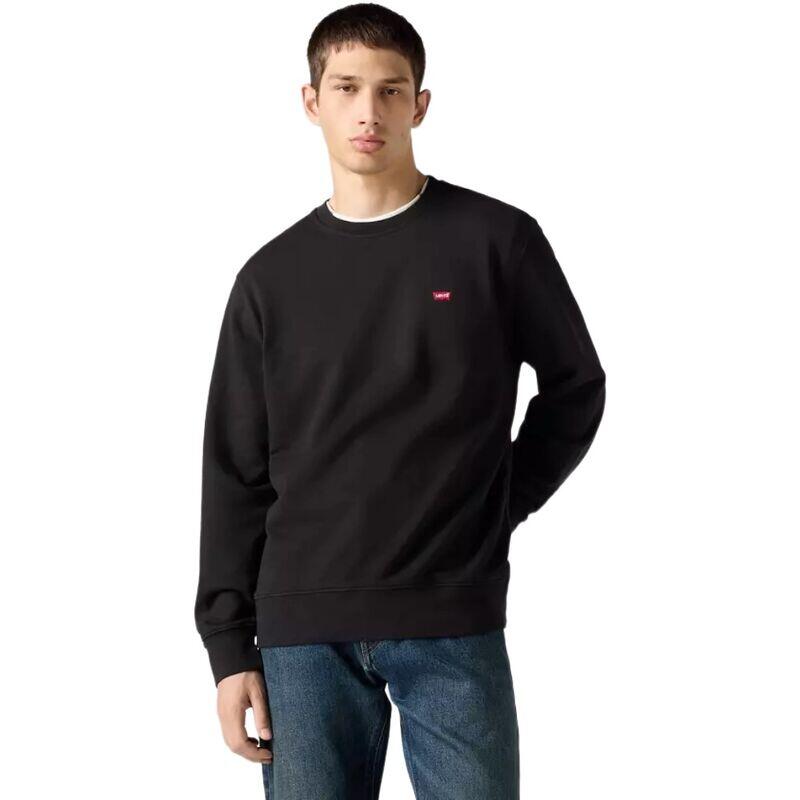 Sudadera Negra Levis The New Original HM Mineral Black Suave Y Clásica 4/7