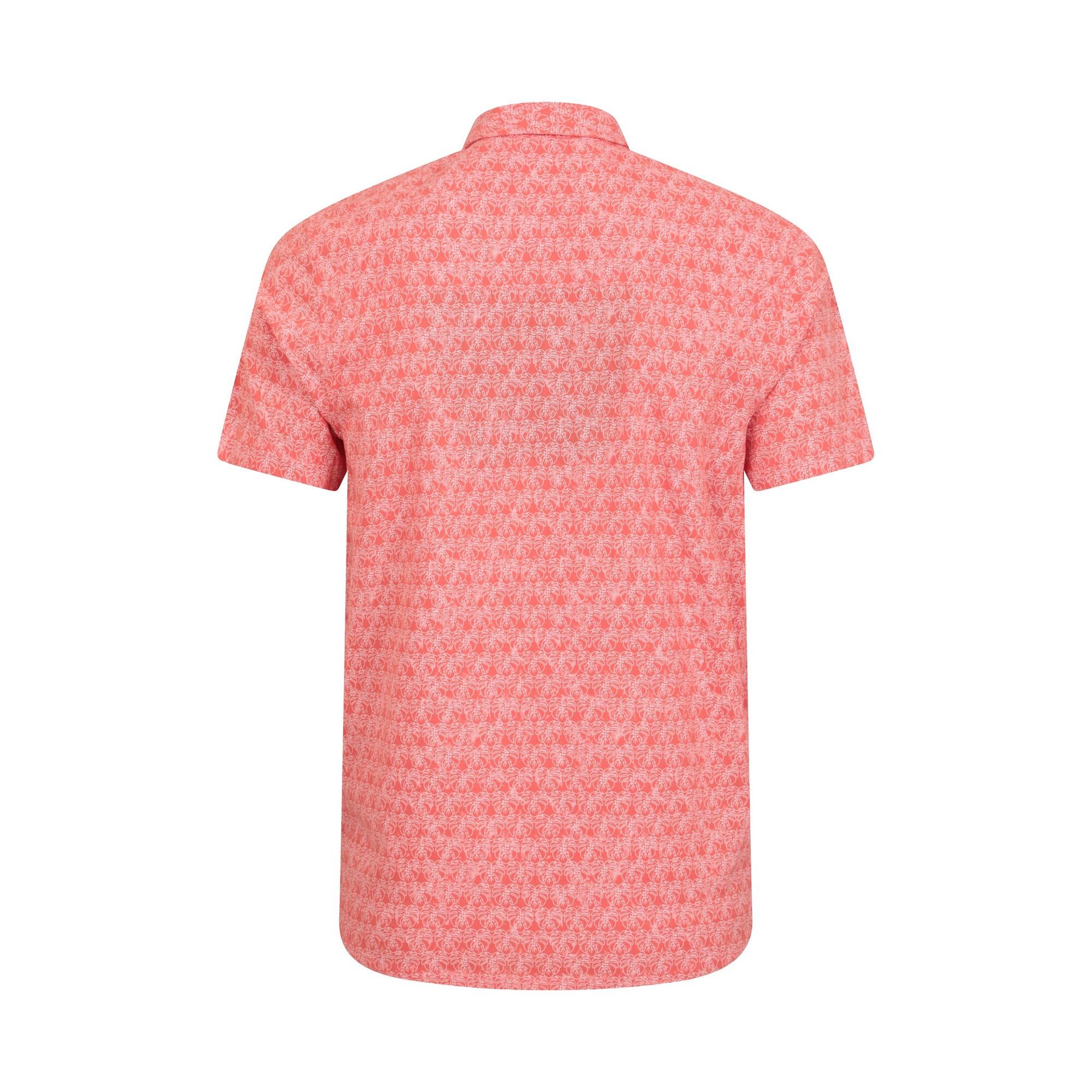 Preston Illustration Camicia Le Foglie Uomo Mountain Warehouse Corallo 2/4