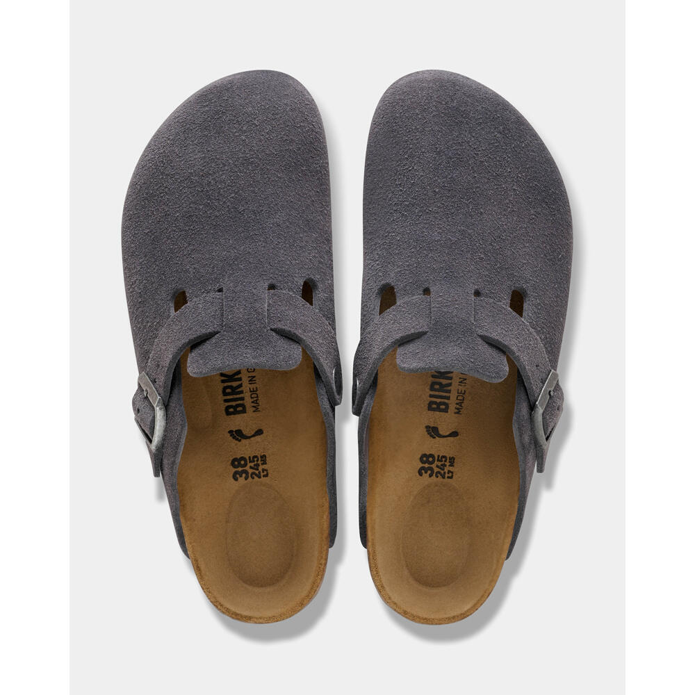 Birkenstock Boston - Charcoal Suede 3/6