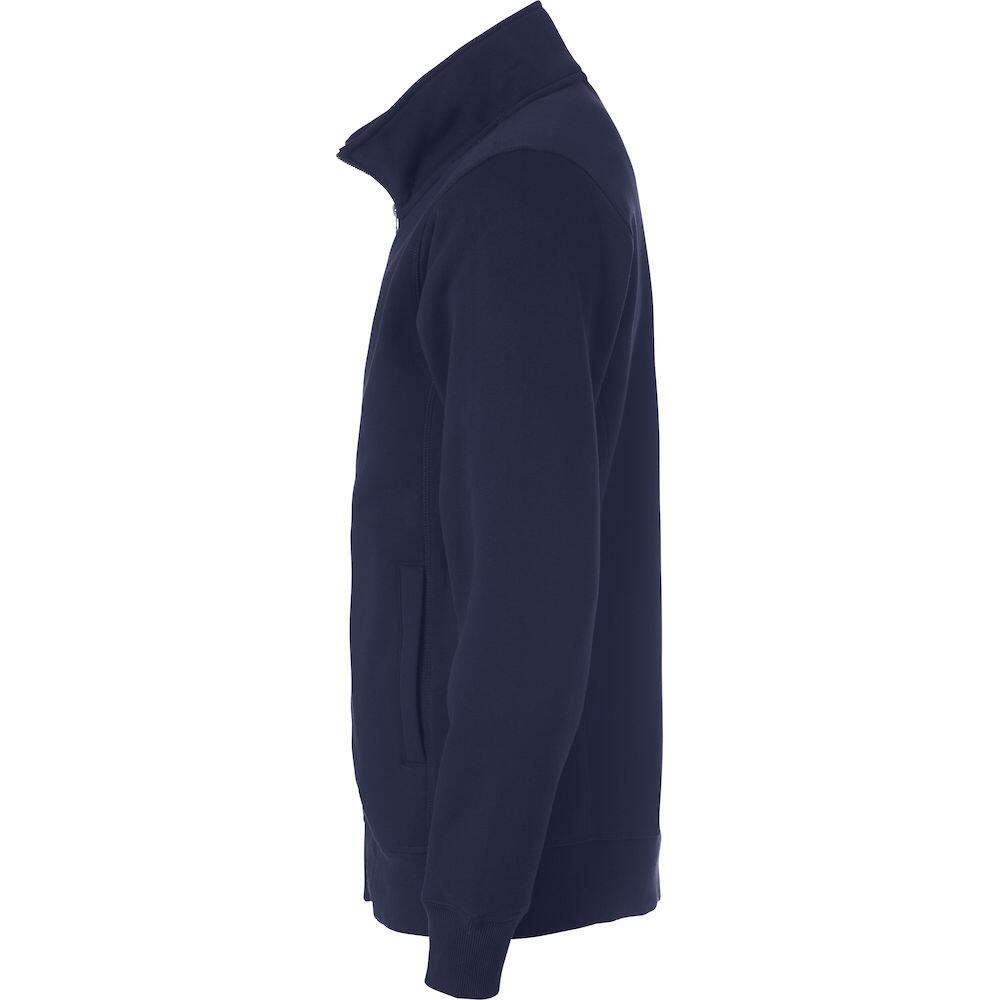 Mens Classic Full Zip Cardigan (Dark Navy) 3/4
