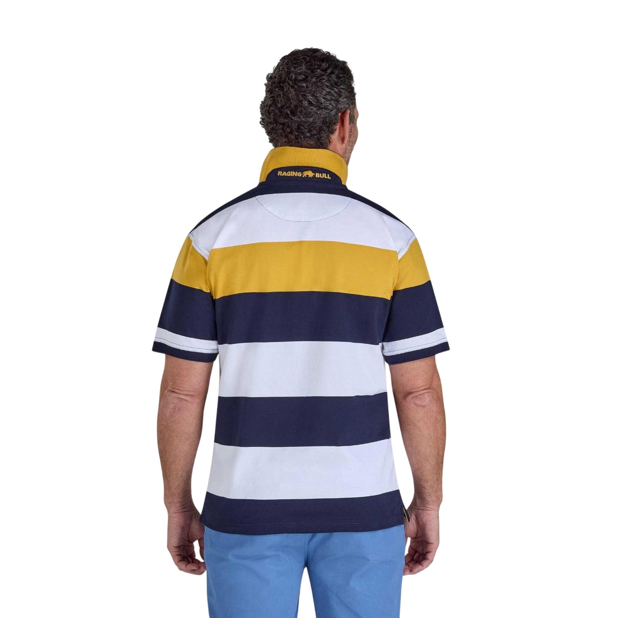 Poloshirt für , Jersey Herren Marine/Weiß/Gelb 2/4