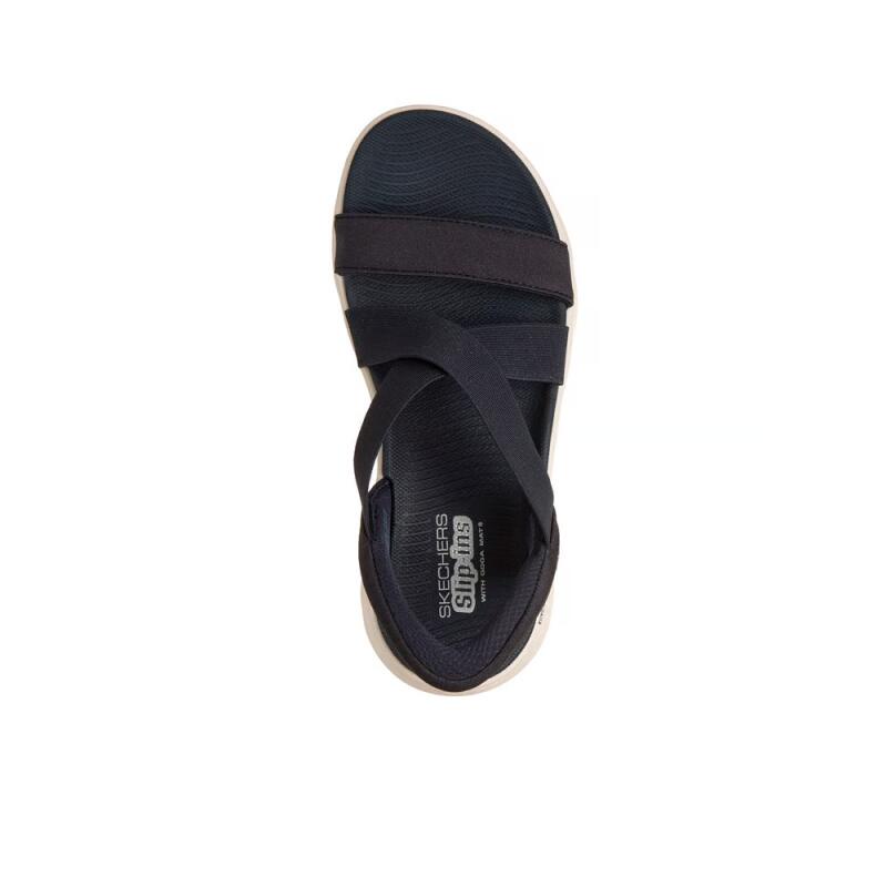 Sandales Plates Femme Skechers Go Walk Flex Sandal Bleu 3/4