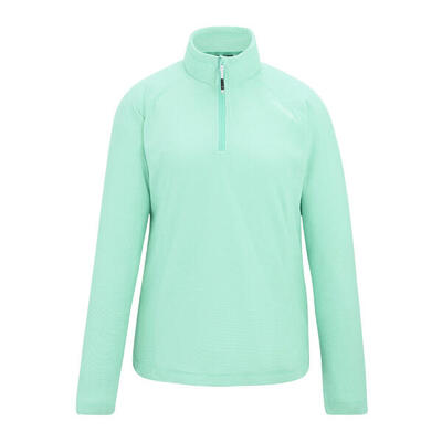 Geweldige outdoor dames montes half zip fleece top (grijs)