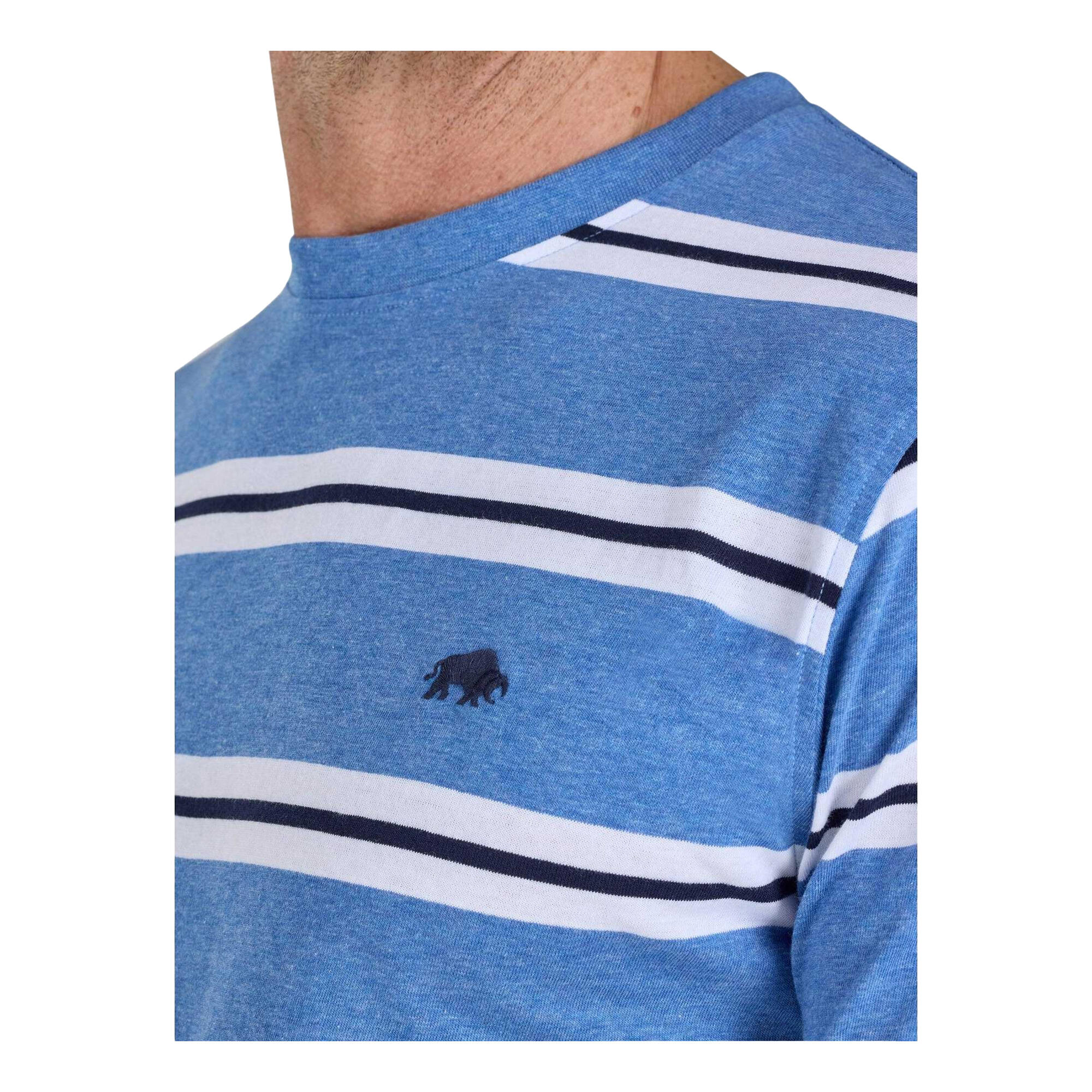 TShirt für , Garngefärbt Herren Blau 3/3
