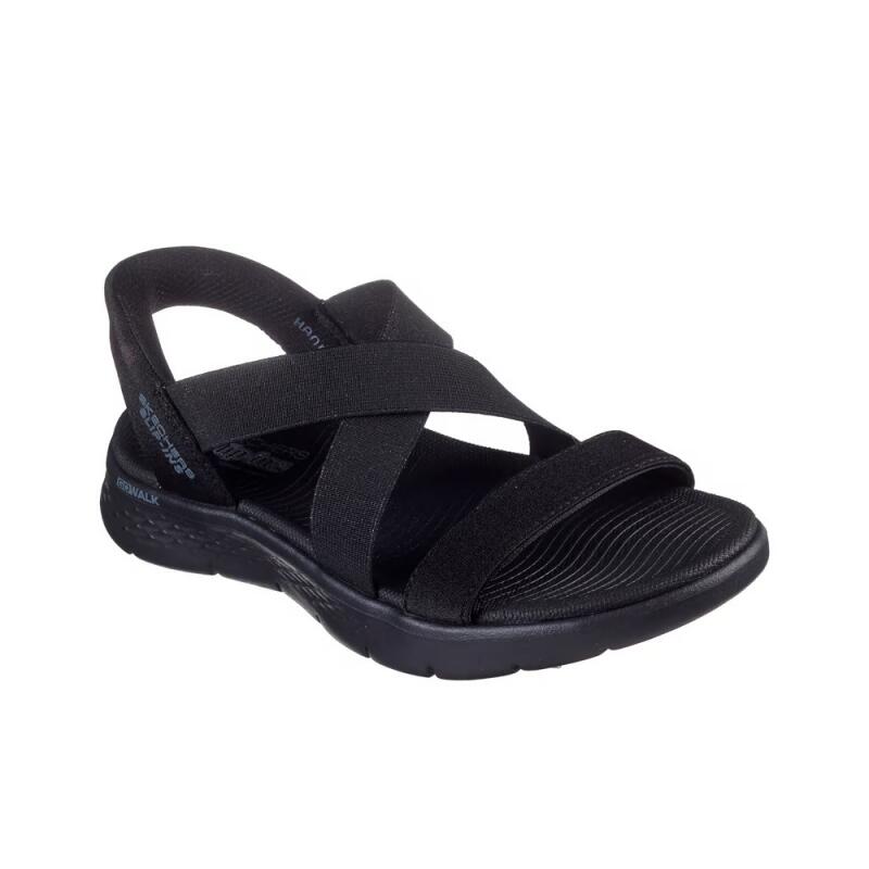 Sandales Plates Femme Skechers Go Walk Flex Sandal Noir 2/4