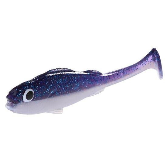 Vissen Kunstaas Softbait 9,5cm Baars Imitatie Real Fish Violet Perch 4 stuks