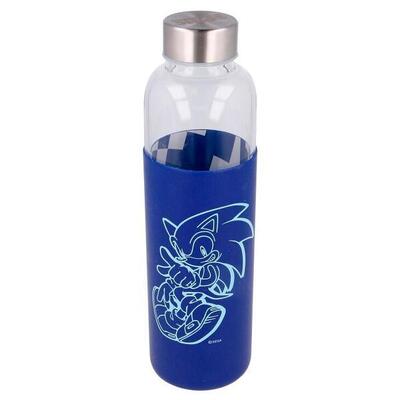 Borraccia di vetro protettiva in silicone Stor Sonic The Hedgehog