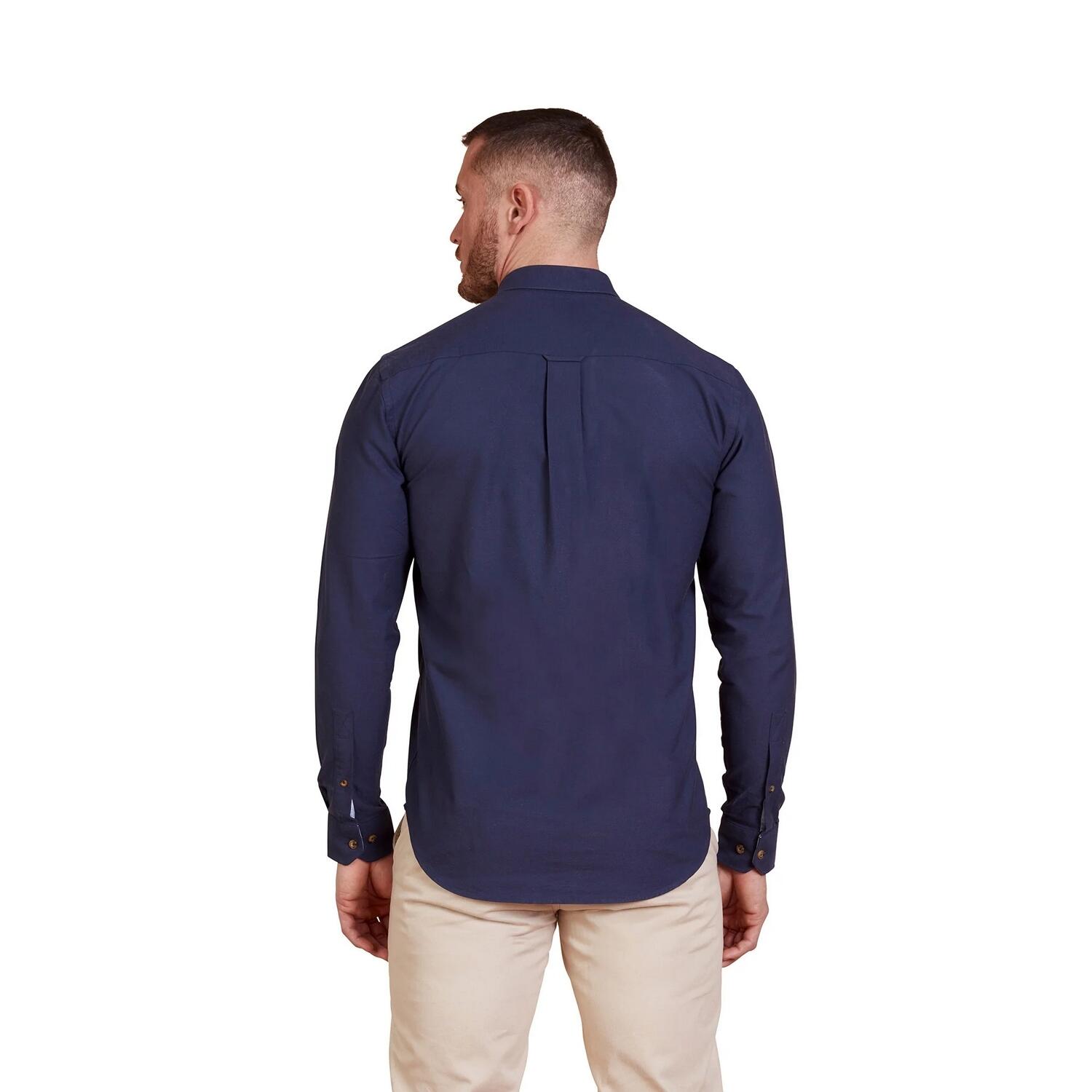 "Classic" Hemd für Langärmlig Herren Marineblau 2/3