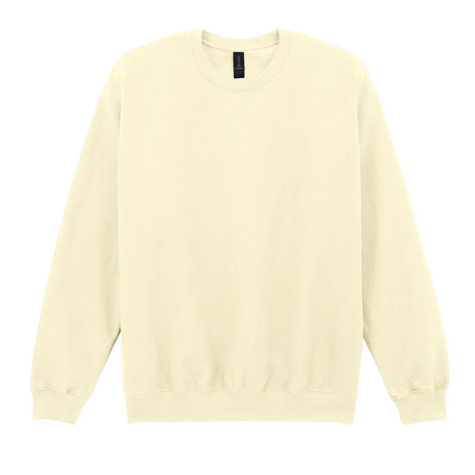 Pullover Peso Medio Adulto Unisex Gildan Softstyle Bianco Spento 3/4