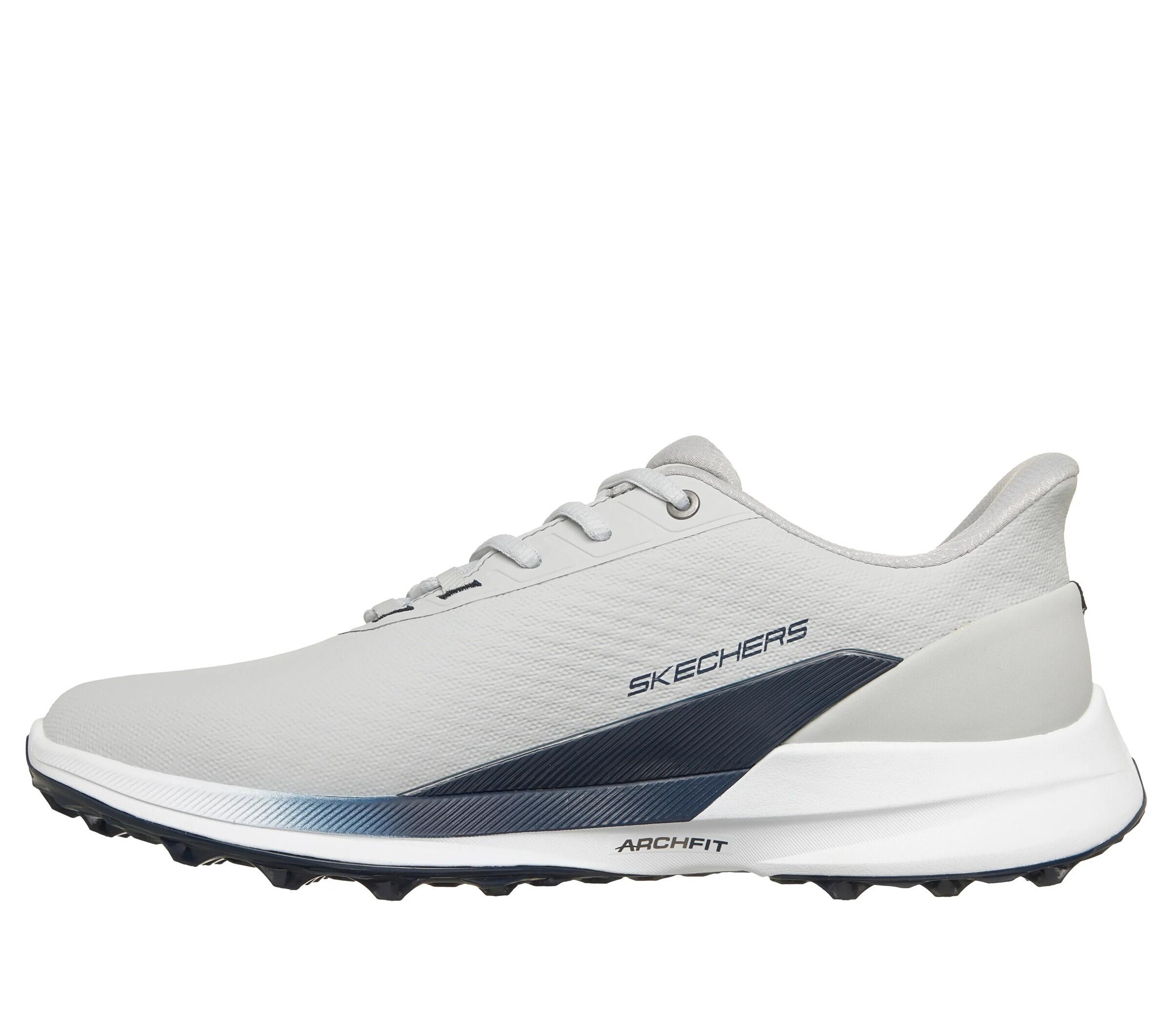 Skechers Heren Waterdichte Pure SL Golfschoenen, Grijs 5/5