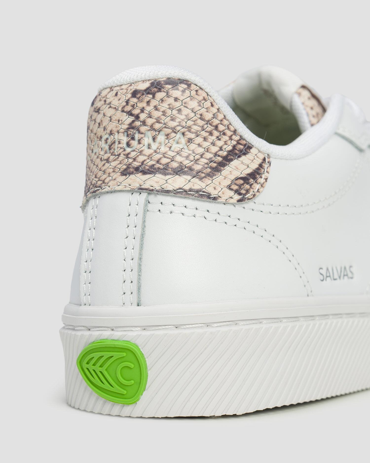 Sneakersy skórzane Cariuma Salvas White Leather Snake Skin 7/7