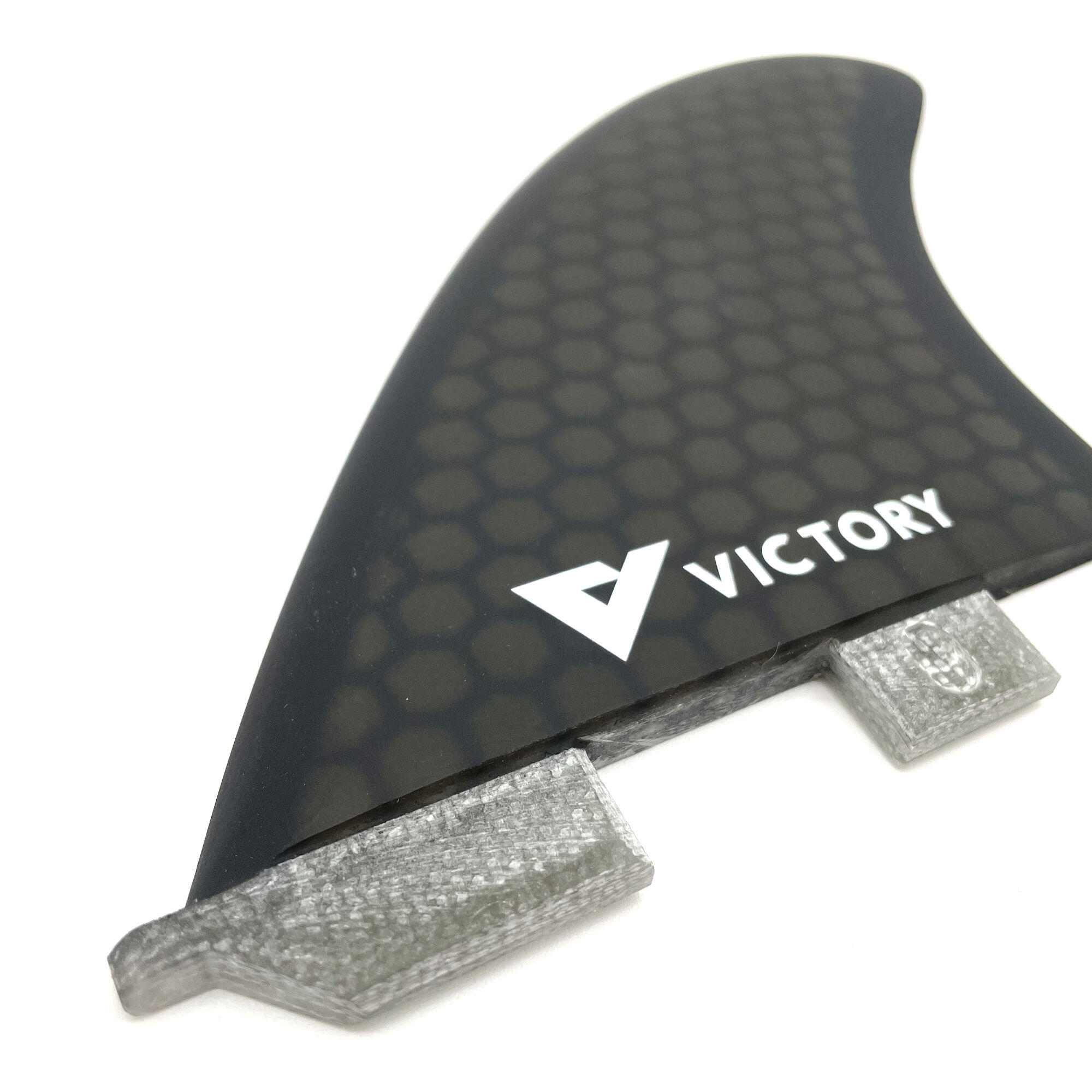 VICTORY - Twin Fins Set Fiberglass Honeycomb - FCS II Compatible - Smoke 4/6