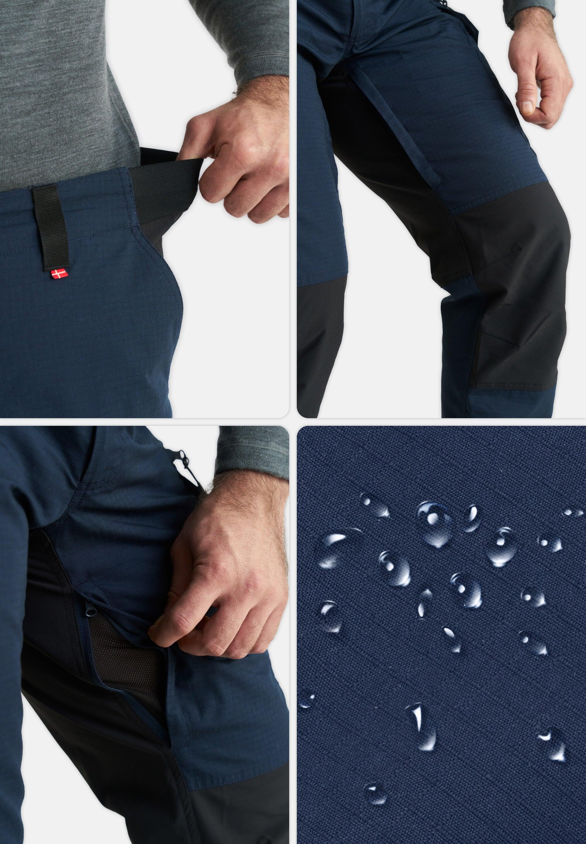 Pantalones de senderismo para hombre impermeables uso diario 3/5