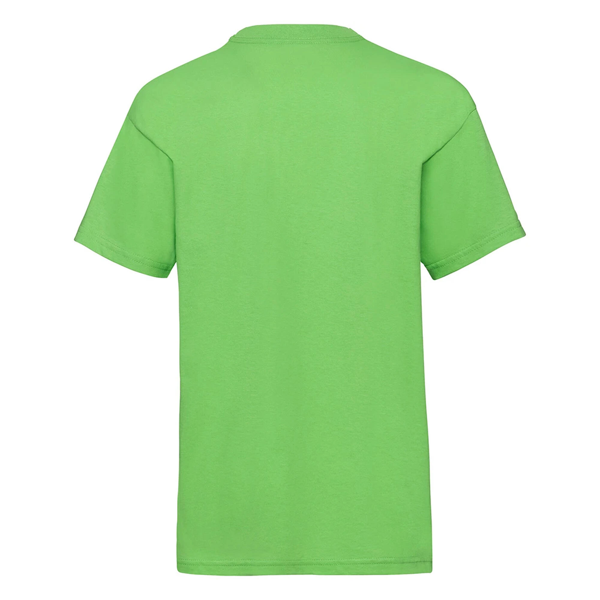 Childrens/Kids Value TShirt (Lime Green) 2/3