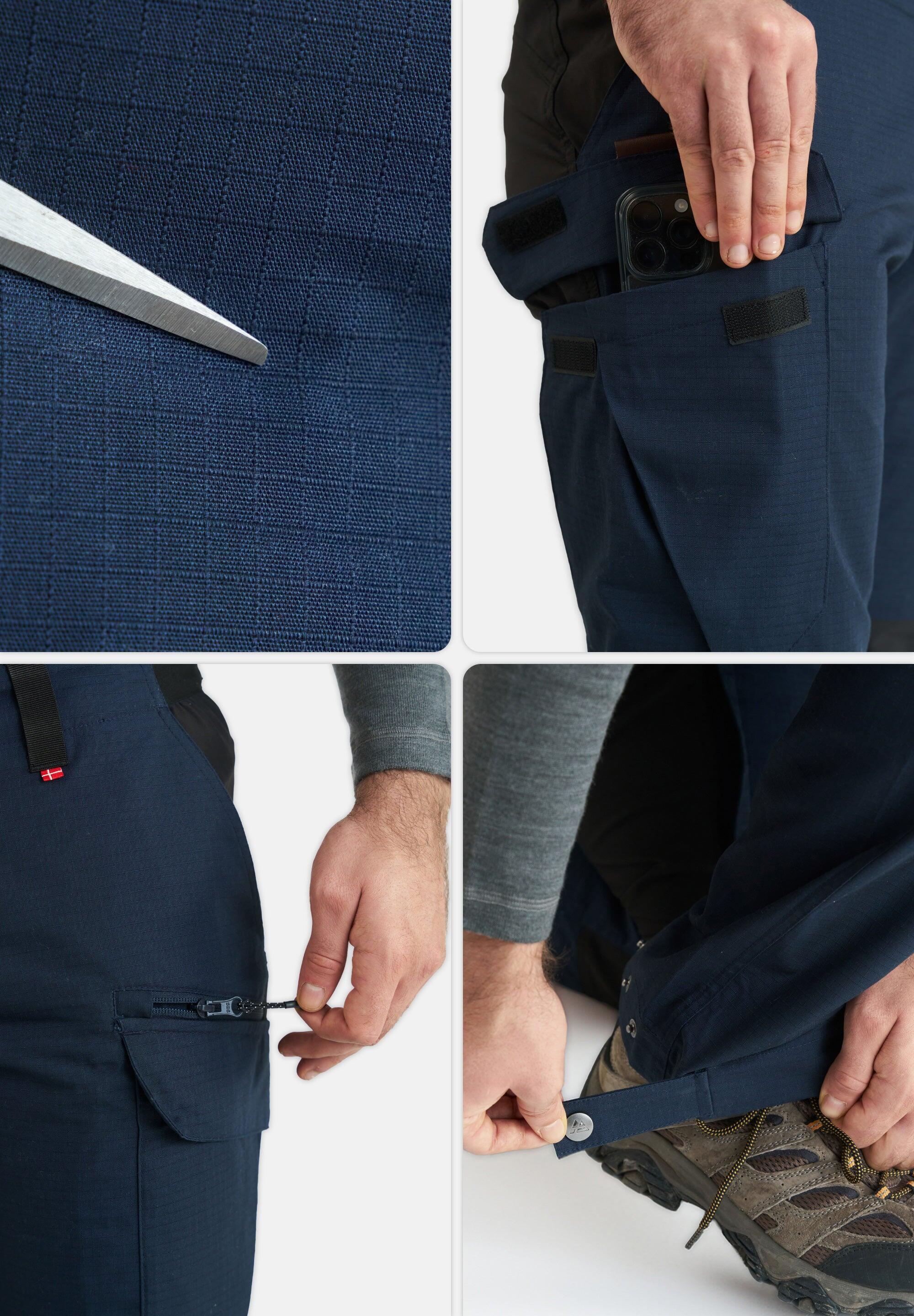 Pantalones de senderismo para hombre impermeables uso diario 4/5