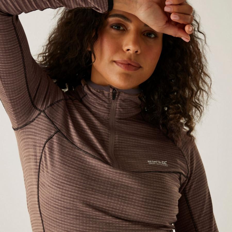 Drill top allenamento da donna con 1/4 di zip Regatta Yonder II 2/7