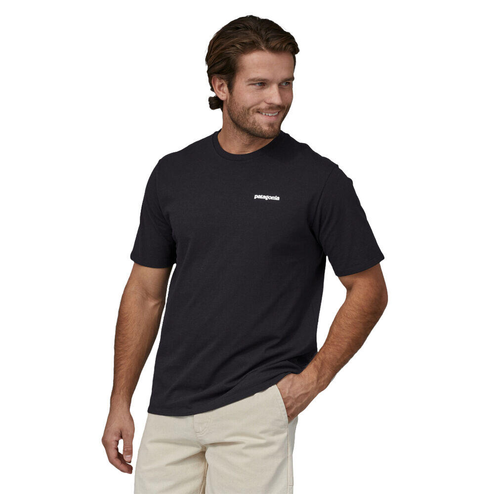 T-shirt Mannelijk Patagonia P-6 Responsibili-tee Zwart 3/5