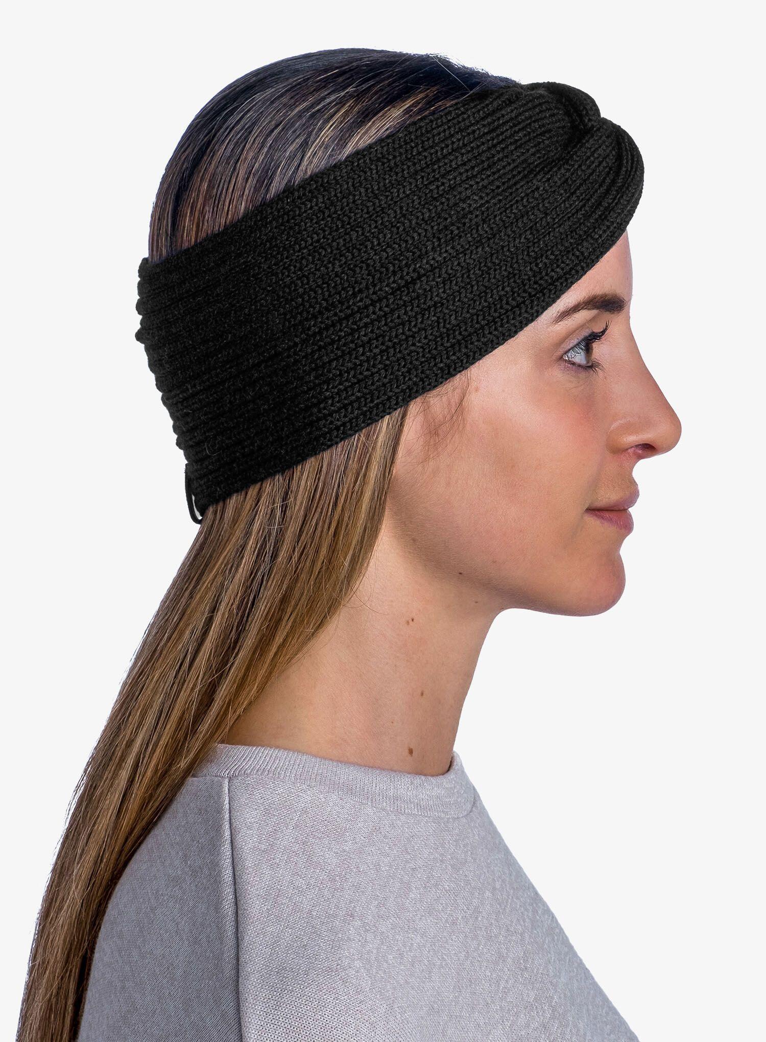 Opaska na głowę damska Buff Knitted Headband Norval - graphite 3/5